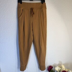 CALIA Women's French Terry Jogger Pants Lion (Camel) Small